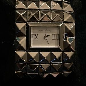 Silver studded punk watch vintage
Betsy Johnson